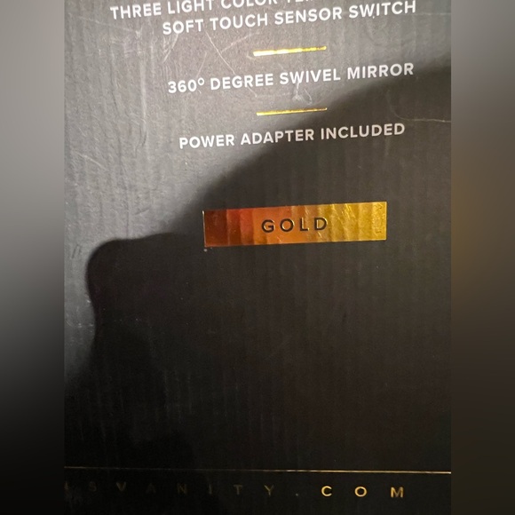 IMPRESSIONS VANITY Hollywood Tri-Tone Makeup Mirror Swivel Soft Touch Bronze - Picture 3 of 16